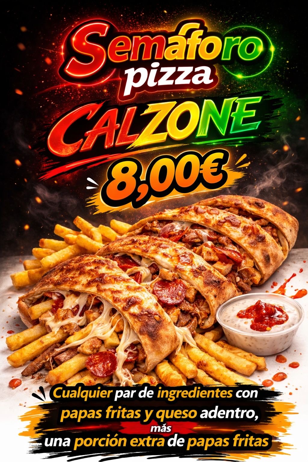 Semáforo Pizza Calzone